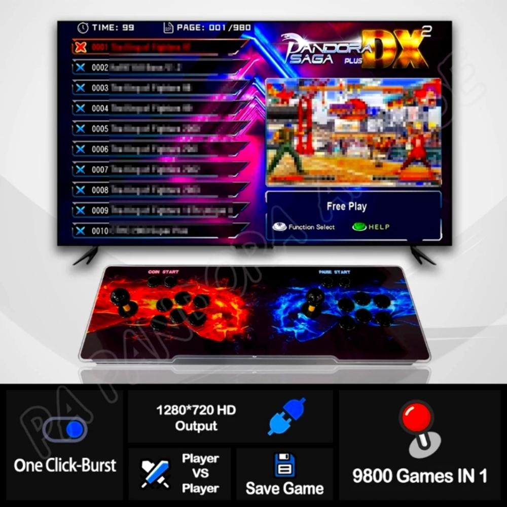 Brand New 6060 in 1 Retro Games Double Stick Arcade Console